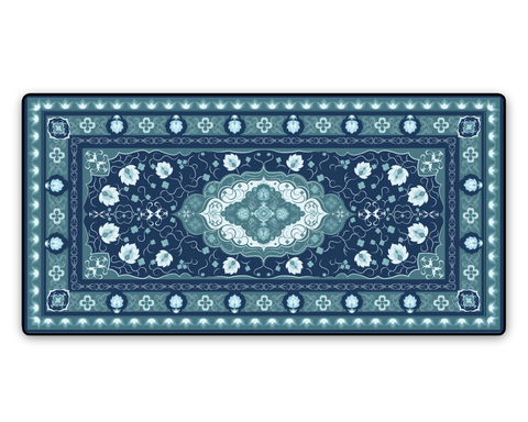 Blue Sapphire Carpet XXL Mousepad